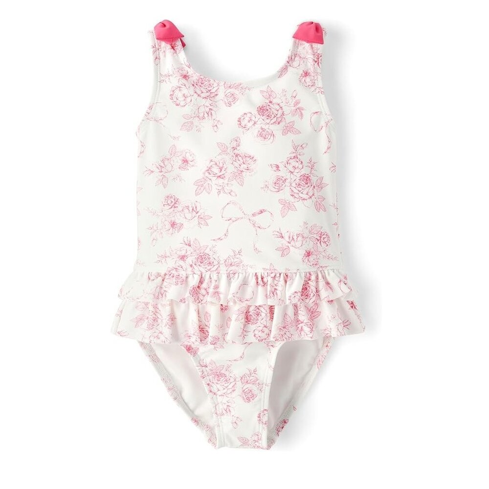 Gymboree - Girls Floral Bow One Piece Swimsuit